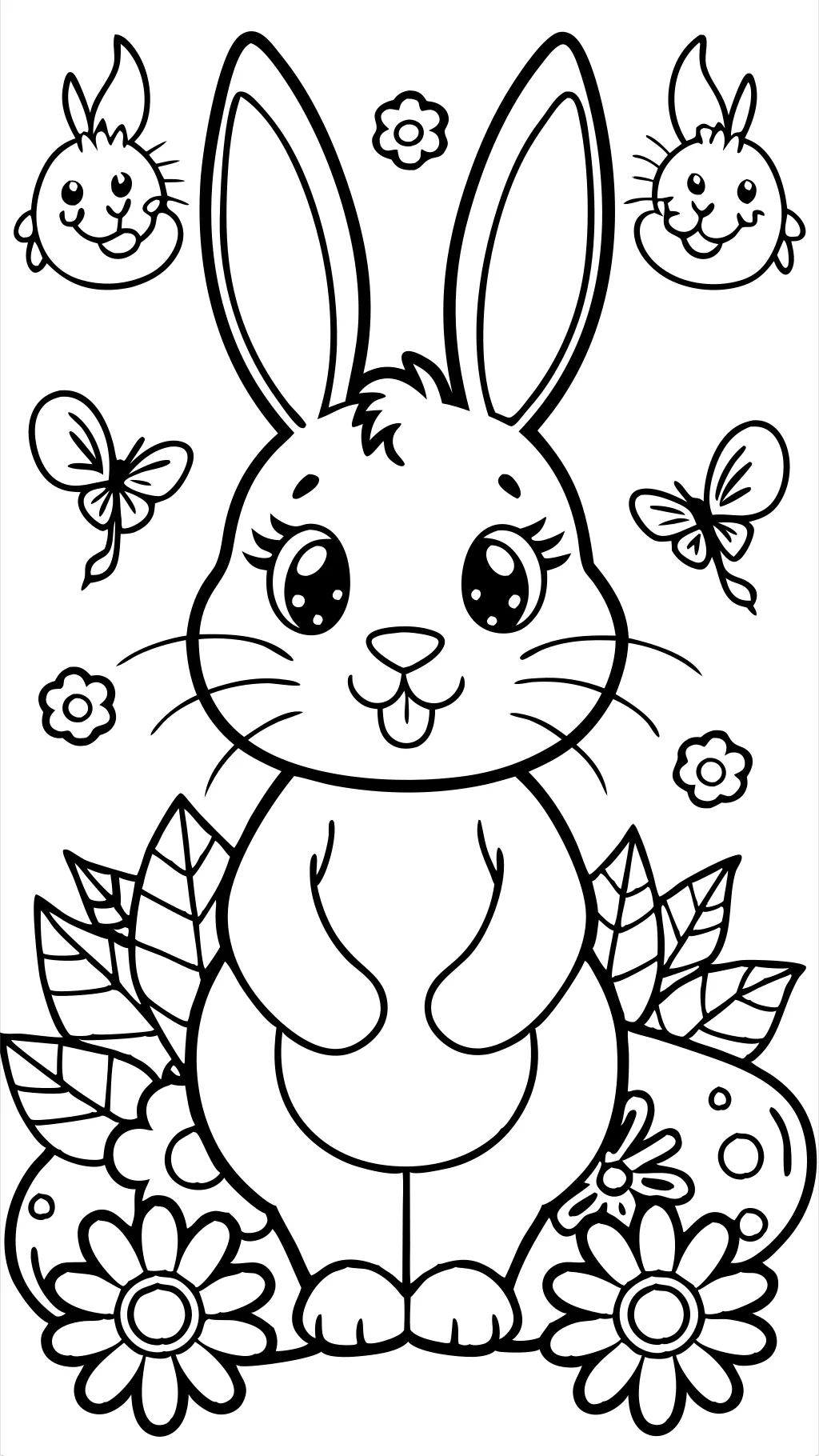 coloriage de lapin gratuit